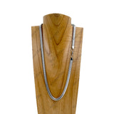 NKY251127-05                     24'' silver stainless steel chain Necklace