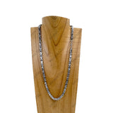 NKY251127-07                     24'' silver stainless steel chain Necklace