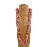 NKY251221-28                        60'' Blue turquoise nuggets stone Necklace