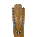 NKY260216-03                          40'' 25mm Copper Navajo pearl beads Necklace