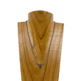 NKY260420-03-COPPER               16'' Copper metal chain with western design pendent Necklace