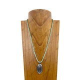 NKZ030524-56                22 inches light blue heishi disc turquoise beads with metal oval concho Necklace