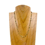 NKZ230825-07           15'' long 3mm face cut jasper beads Necklace