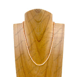 NKZ230825-09          15'' long 3mm face cut jasper beads Necklace