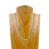 NKZ230825-10          15'' long 3mm face cut jasper beads Necklace