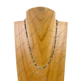 NKZ230825-16         15'' long 3mm face cut jasper beads Necklace