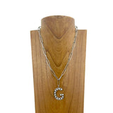 NKZ231125G-01              20 inches silver metal chain with blue turquoise stone letter G Necklace