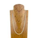 NKZ240520-03                        33 inches 4mm white coral beads Necklace