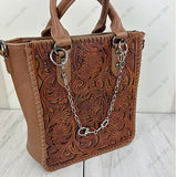 PC260629-02           Silver metal chain with horse bite adjustable Purse chain