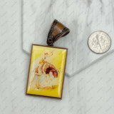 PD231210CP-85                              Copper metal triangle cowboy pendent