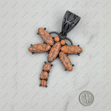 PDS230813-01       Silver with blue turquoise stone dragonfly pendant