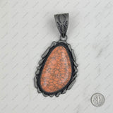 PDS230813-16       Silver with blue turquoise stone teardrop pendant