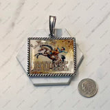 PDS250906-01             Western Rectangle  Pendent