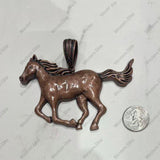 PDS251014-01-SILVER           Silver color running horse Pendent