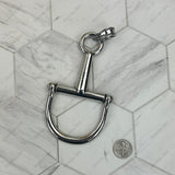 PDS260320-01-COPPER                    Large Copper metal western horse bite Pendant