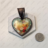 PDZ250906-04-COPPER            50mm Western copper-plated heart Pendent