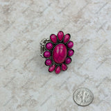 RGS230701-02-PINK	Silver with pink stone concho stretch Ring
