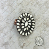 RGY220330-02-WHITE-COOPER   Cooper with white stone concho stretch Ring