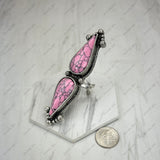 RGY251130-01-SILVER-BLUE               Silver metal with blue teardrop turquoise stone Ring