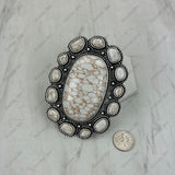 RGY251230-06-BLUE                                                            Silver metal with blue turquoise stone oval Ring