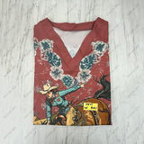 WD01                 Western T shirt