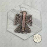 WRS240615-37                 Copper metal Eagle western rag slide