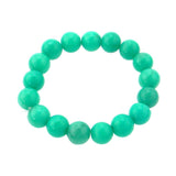 BRS170401-01 LGN   Strech Nature Jade Stone Bracelete
