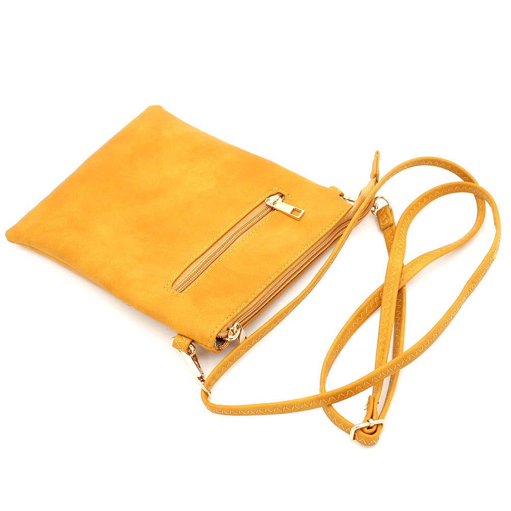 JCB714481 Designer Inspired Messenger Bag-Yellow