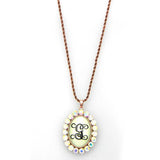 NK150101-20L-G  INITIAL PENDANT CHAIN NECKLACE